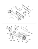 Backsplash, blower & motor assembly