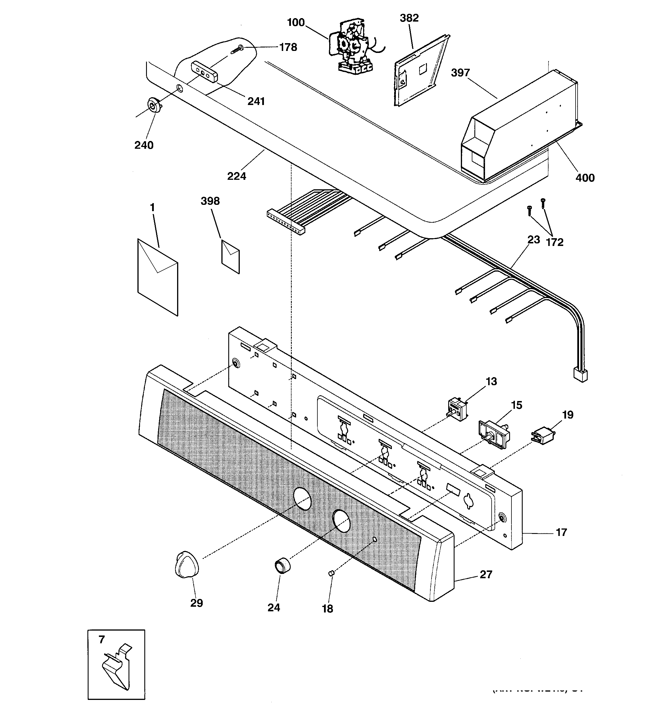 Controls & top panel