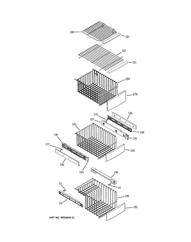 Freezer shelves