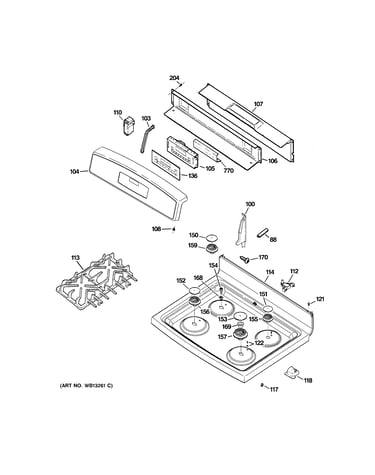 Control panel & cooktop