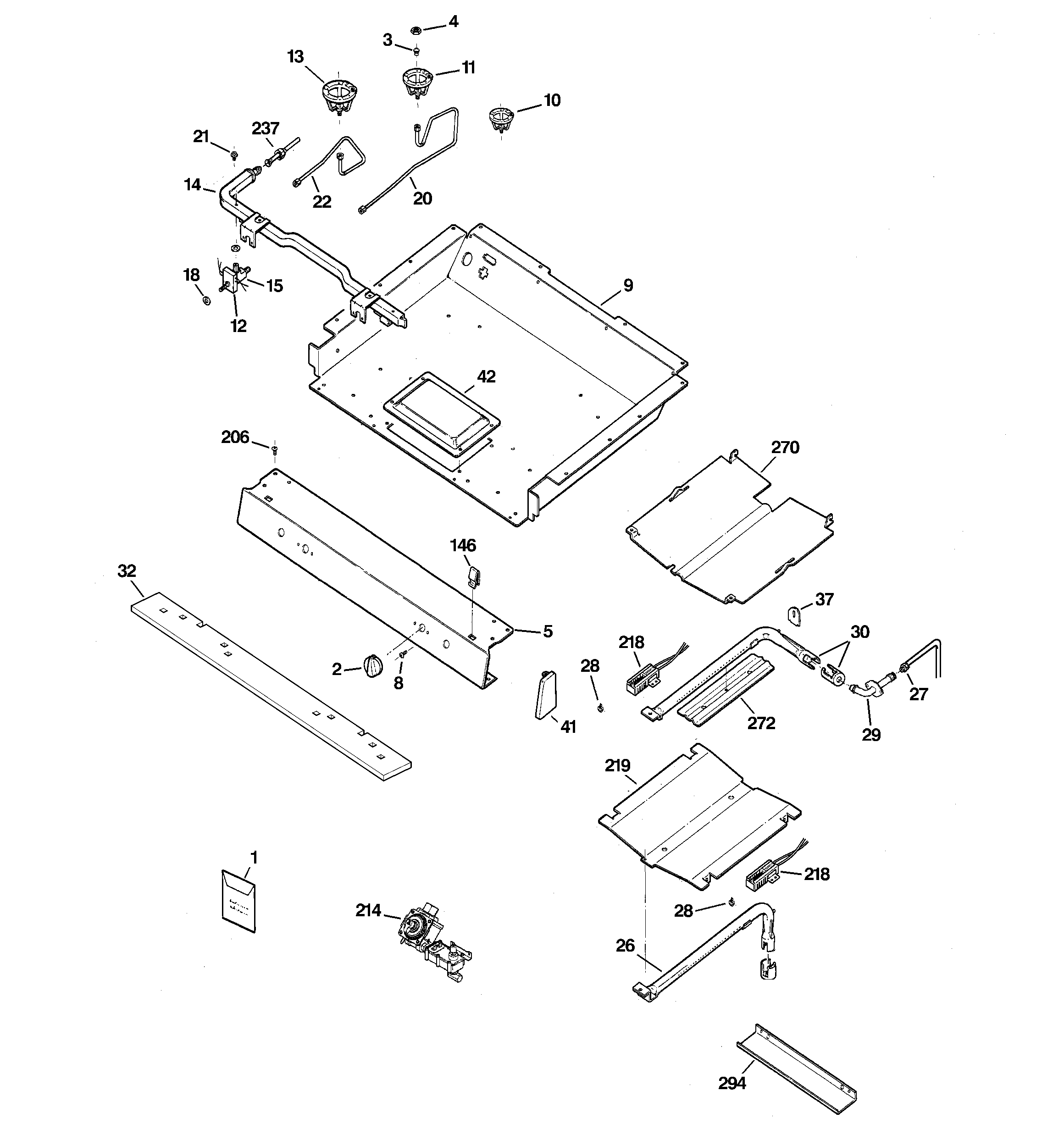 Gas & burner parts
