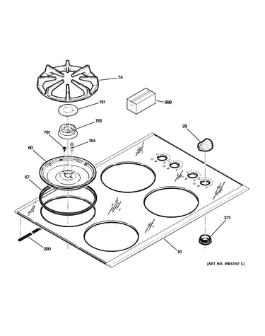 Control panel & cooktop
