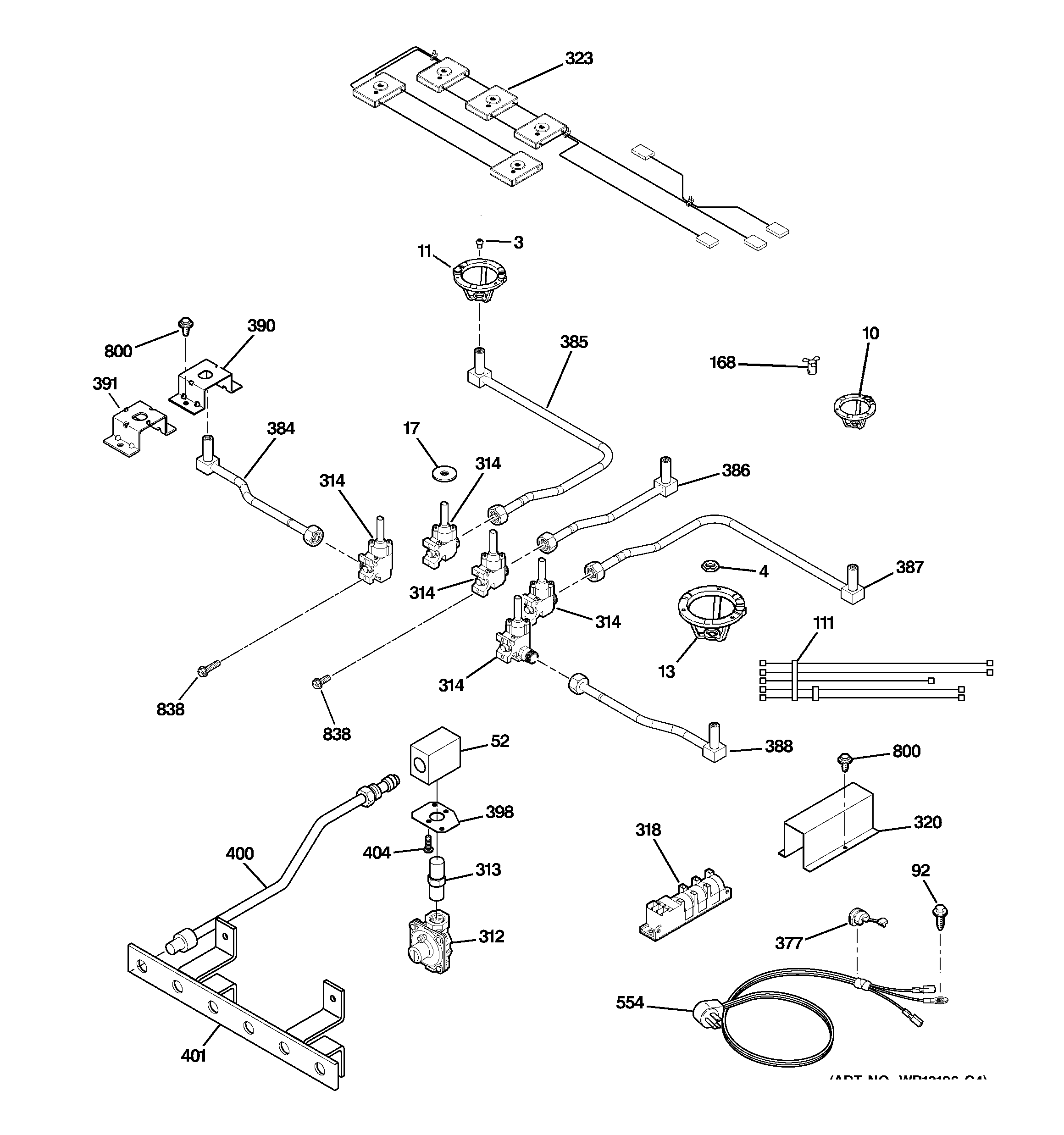 Gas & burner parts