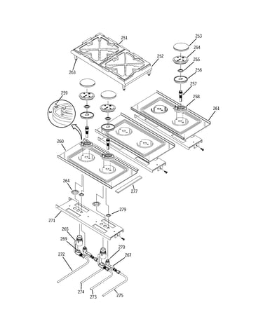 Gas & burner parts