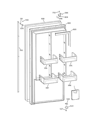 Freezer door