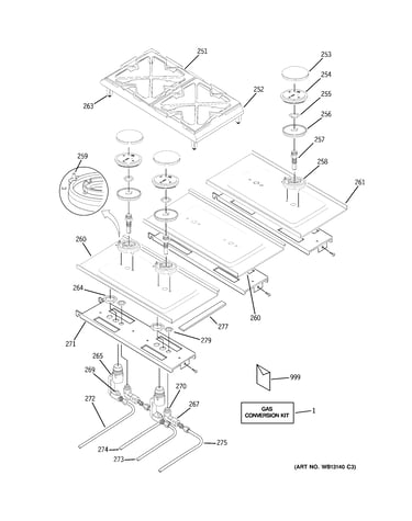 Gas & burner parts