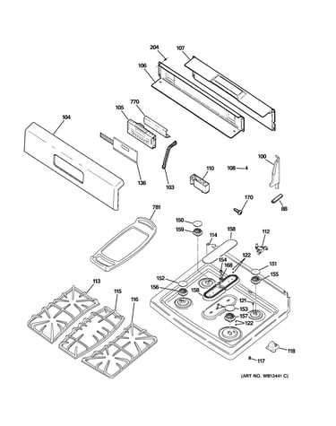 Control panel & cooktop