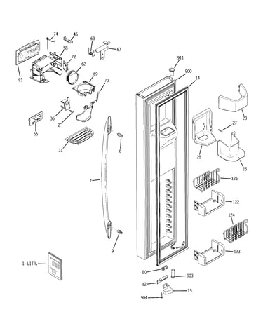 Freezer door