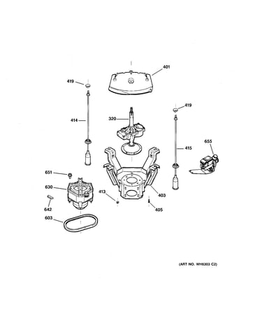 Suspension, pump & drive components