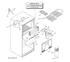 GE STS18ZBPURWW freezer section diagram