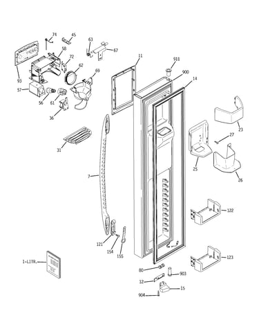 Freezer door