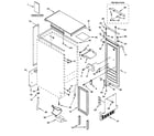 GE ZDIS15CSSL cabinet liner & door parts diagram