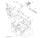GE GSC22QGTAWW ice maker & dispenser diagram