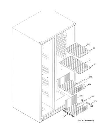 Freezer shelves