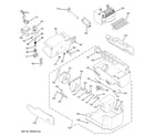 GE PSS23LGSBWW ice maker & dispenser diagram