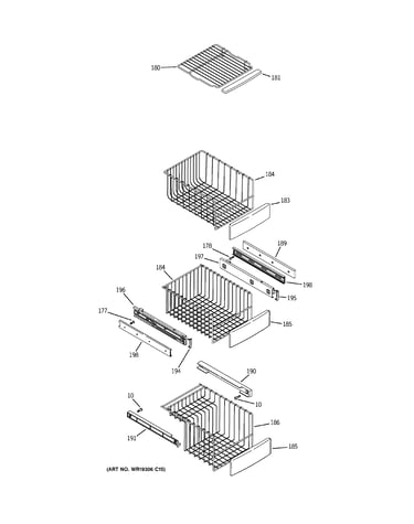 Freezer shelves