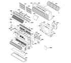 GE AZ55H15DADM1 grille & chassis parts diagram