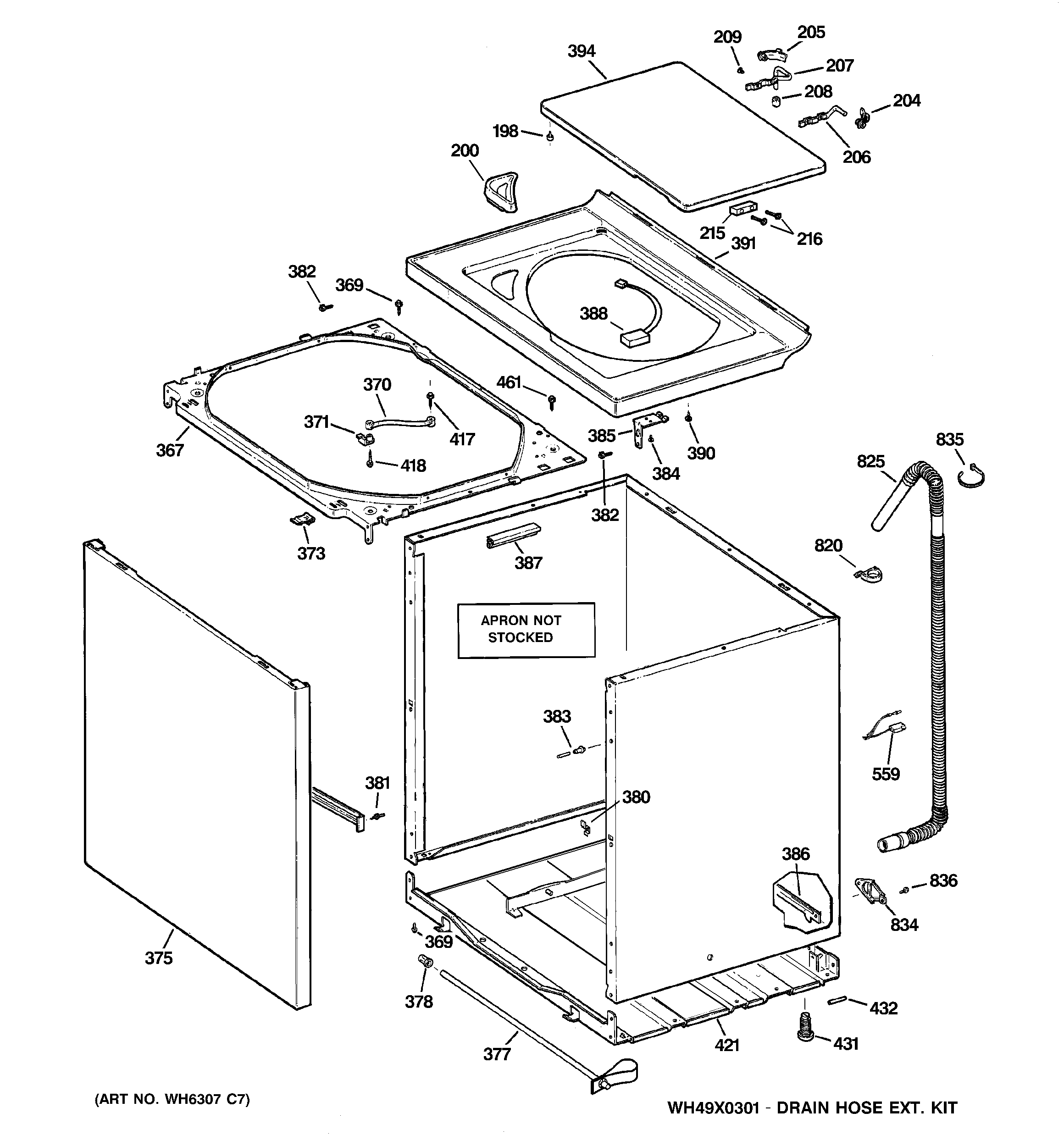 Cabinet, cover & front panel