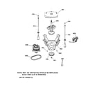 GE S5200E1WW suspension, pump & drive components diagram