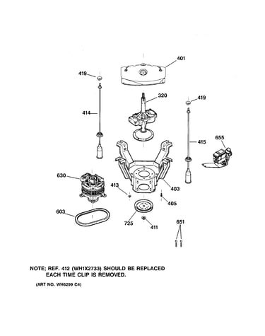 Suspension, pump & drive components