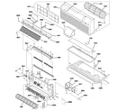 GE AZ58H07DACM1 grille & chassis parts diagram