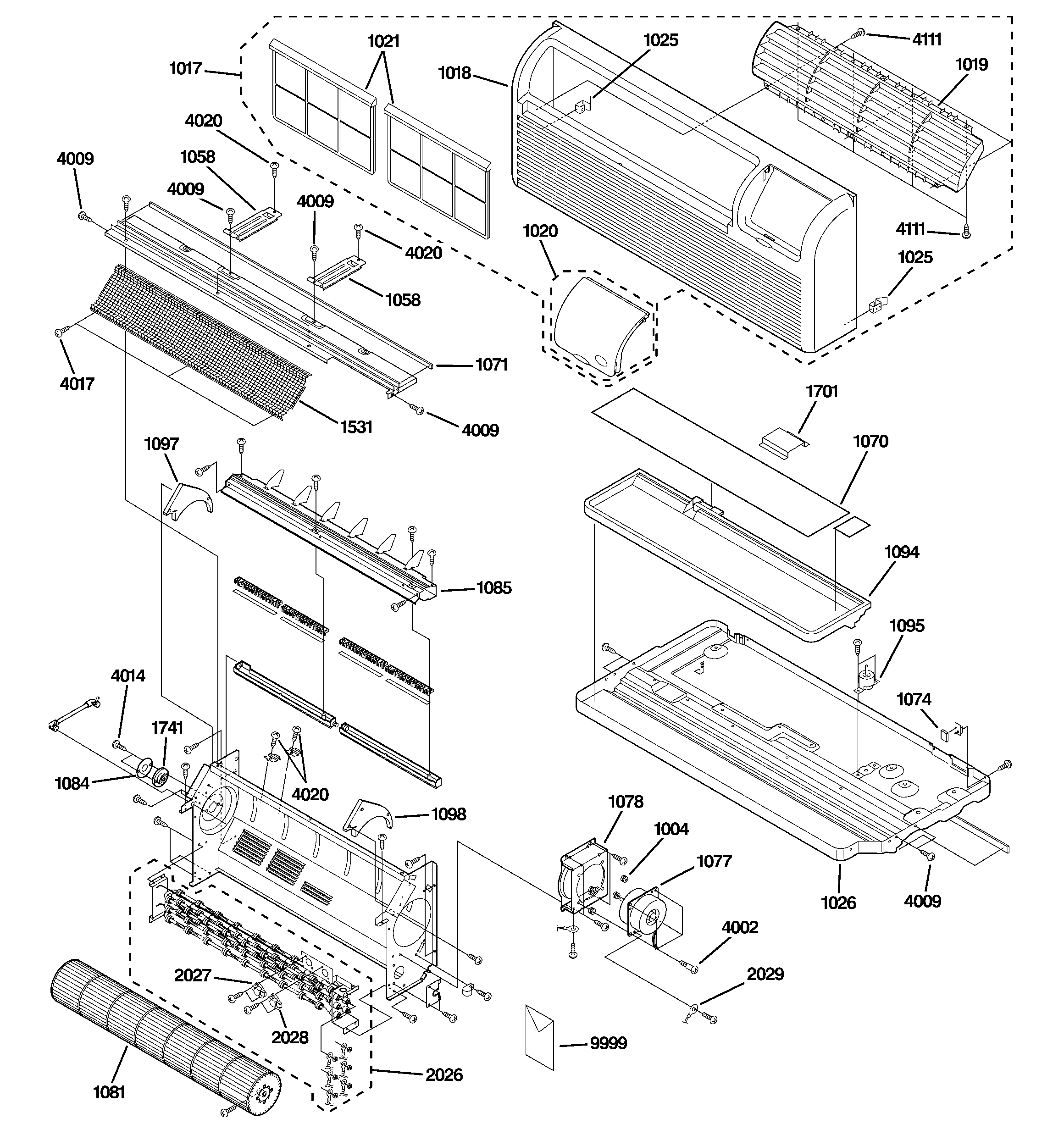 Grille & chassis parts