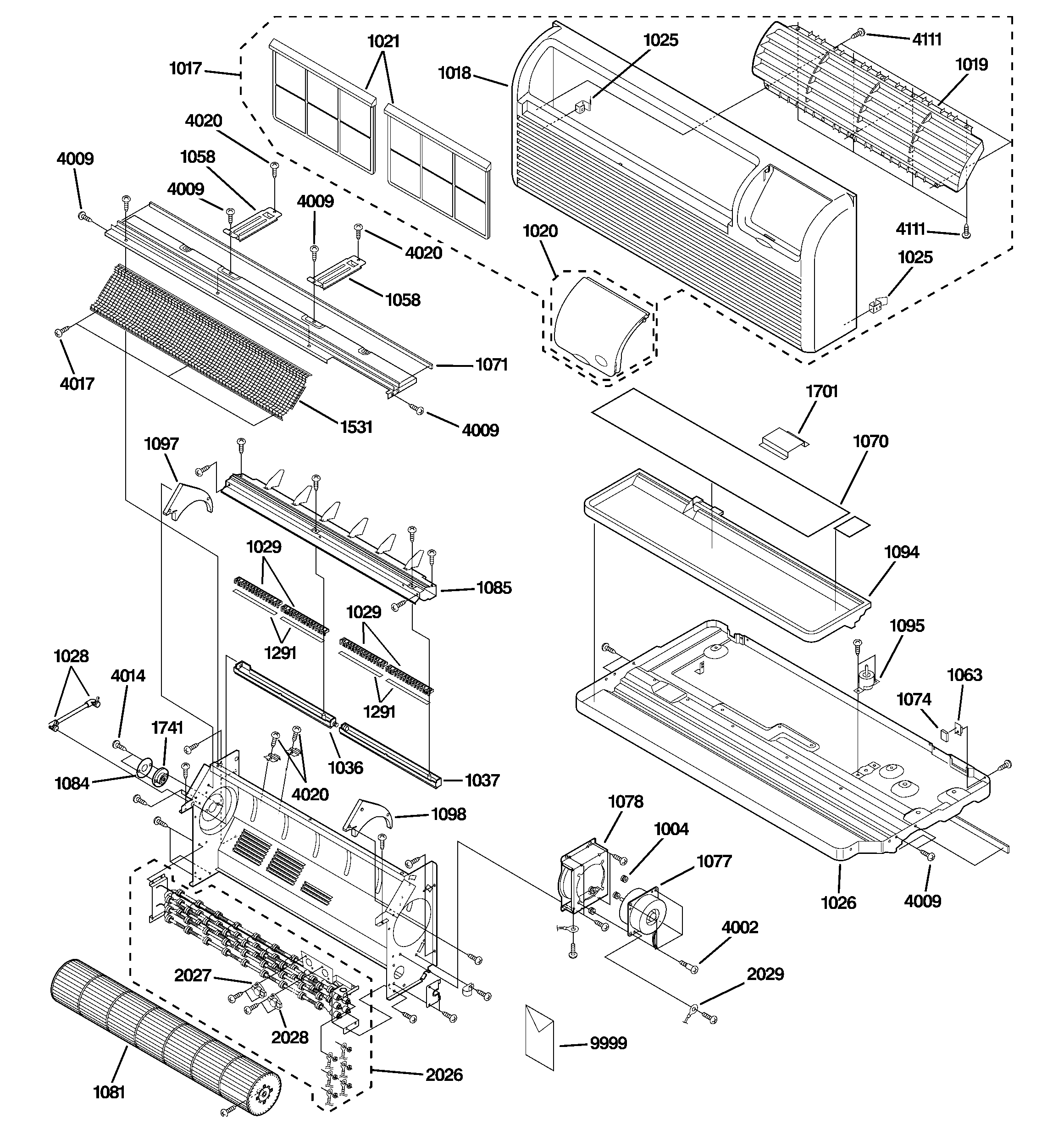 Grille & chassis parts