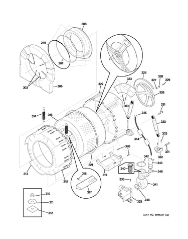 Tub & motor
