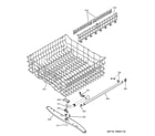 GE EDW5000L00CC upper rack assembly diagram