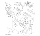 GE PSS26NGPACC ice maker & dispenser diagram