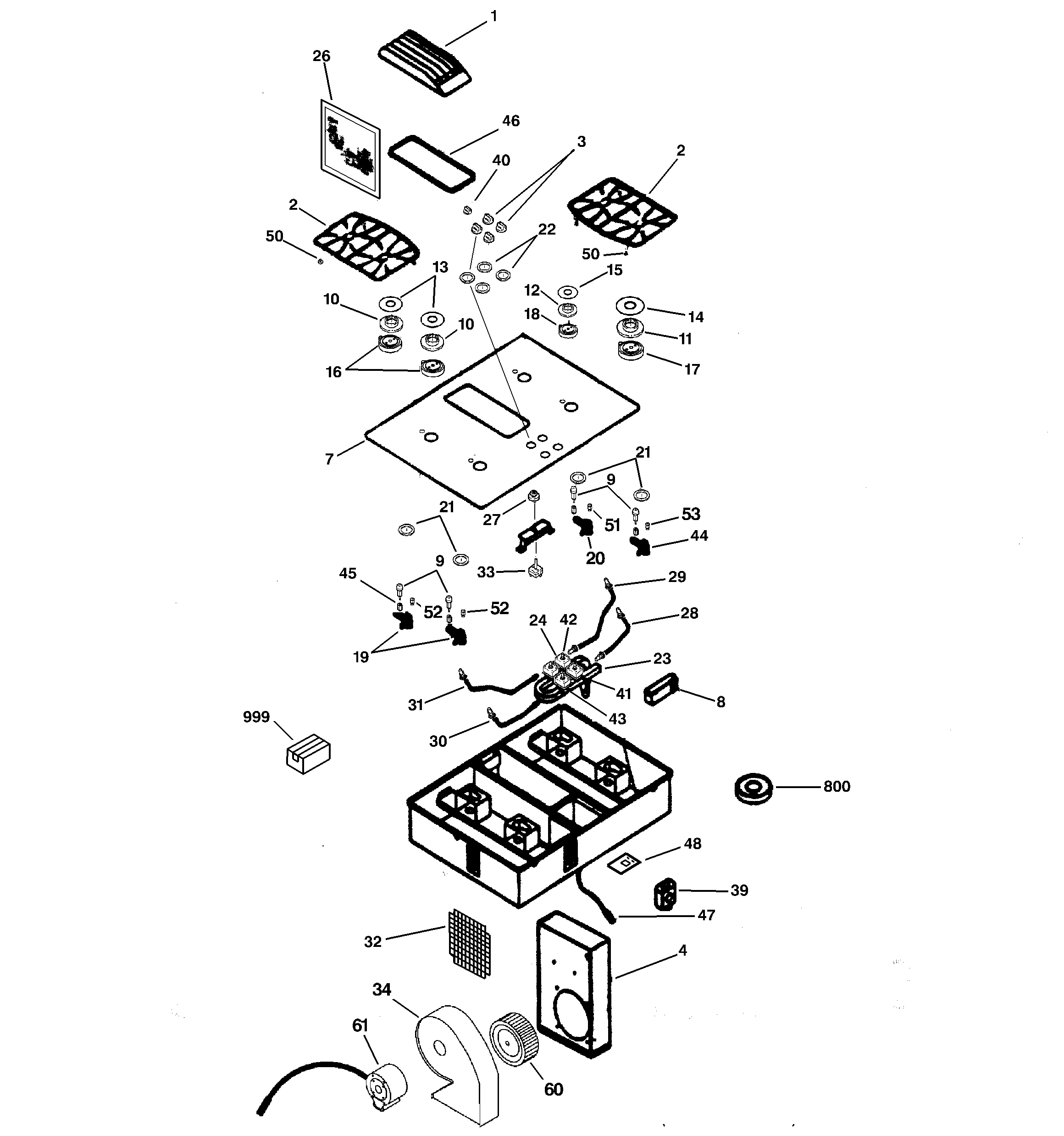 Control panel & cooktop