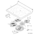 GE JBP80SK2SS cooktop diagram