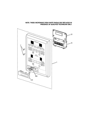 Microwave control panel