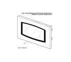 GE JT965SK3SS microwave door diagram