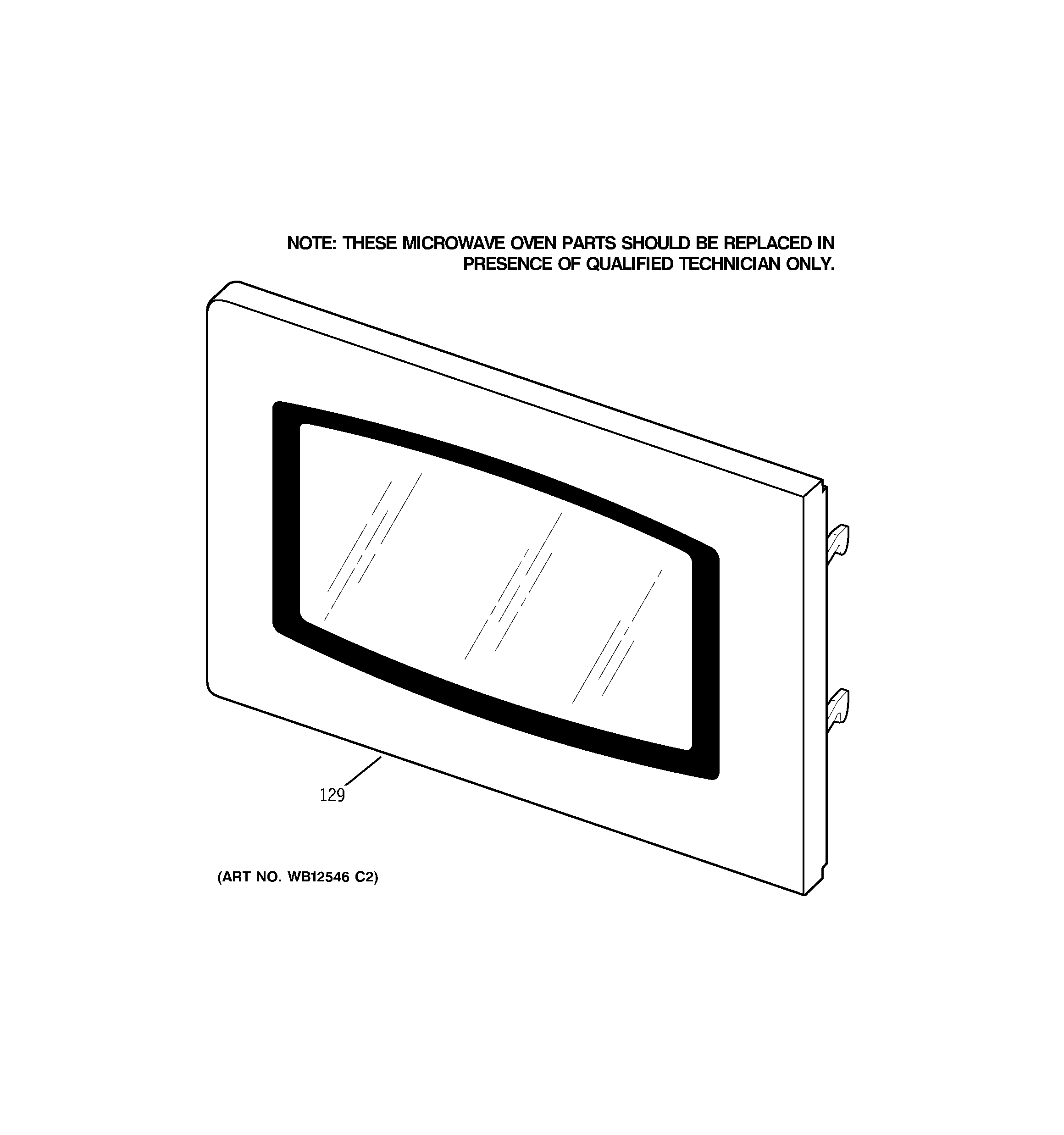 Microwave door