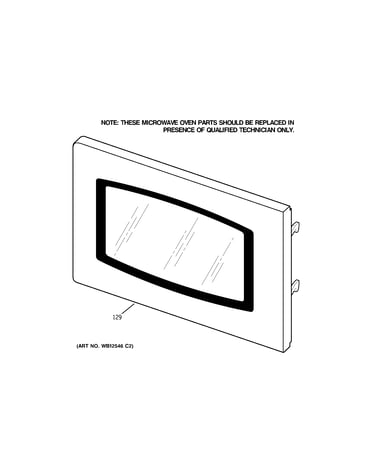 Microwave door
