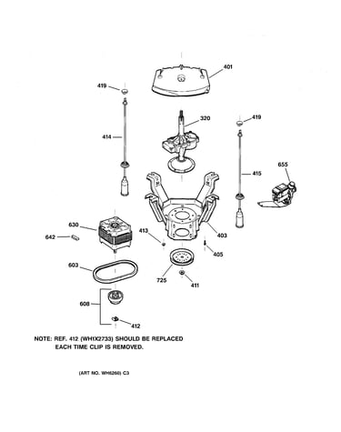 Suspension, pump & drive components
