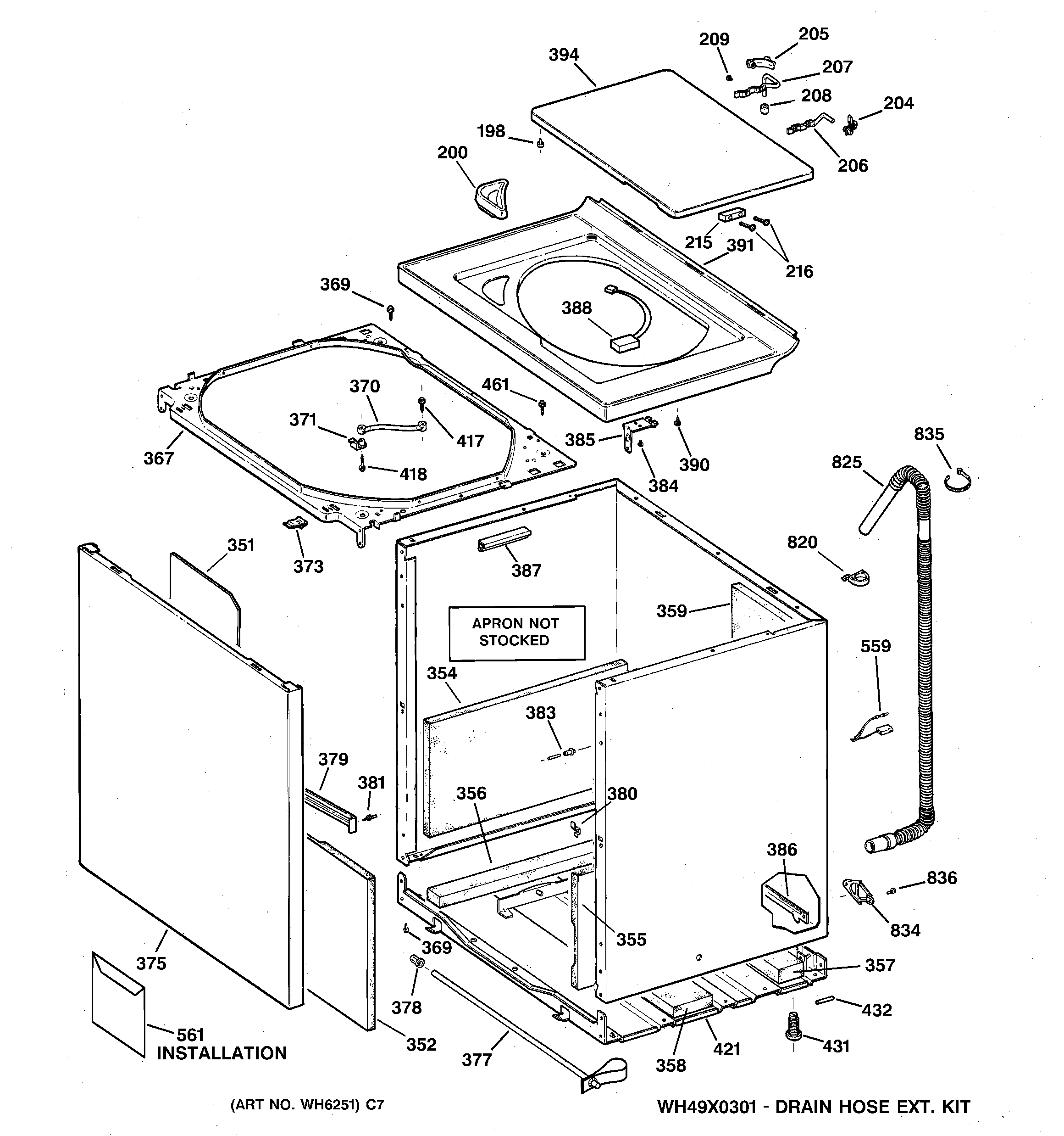 Cabinet, cover & front panel
