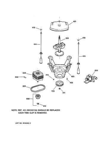 Suspension, pump & drive components