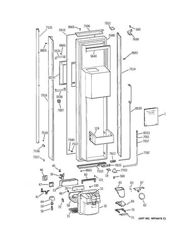 Freezer door