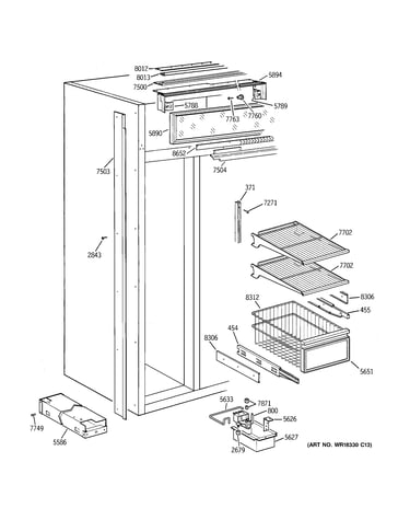 Freezer shelves
