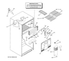 GE GTS18SBSVRSS freezer section diagram