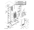 GE PCE23NGTAFWW freezer section diagram