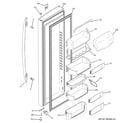 GE PCE23NGTAFSS fresh food door diagram