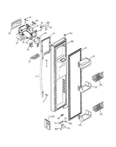 Freezer door