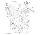 GE PCE23YETAFBB ice maker & dispenser diagram