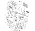 GE AJEH12DCBM1 cabinet & components diagram