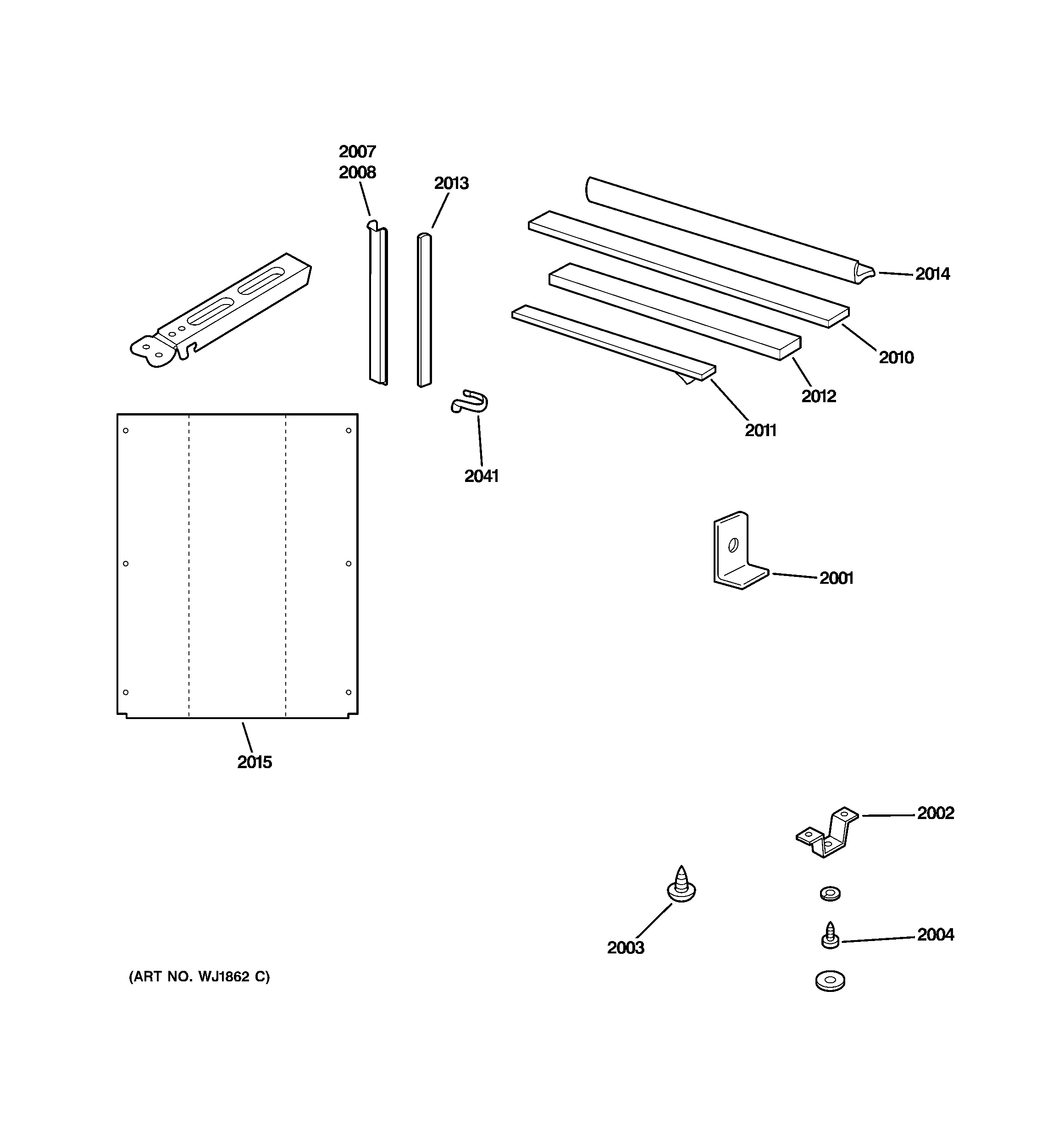Mounting parts & frame