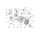 GE DCVH515GF0WW blower & motor diagram