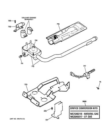 Gas valve & burner assembly